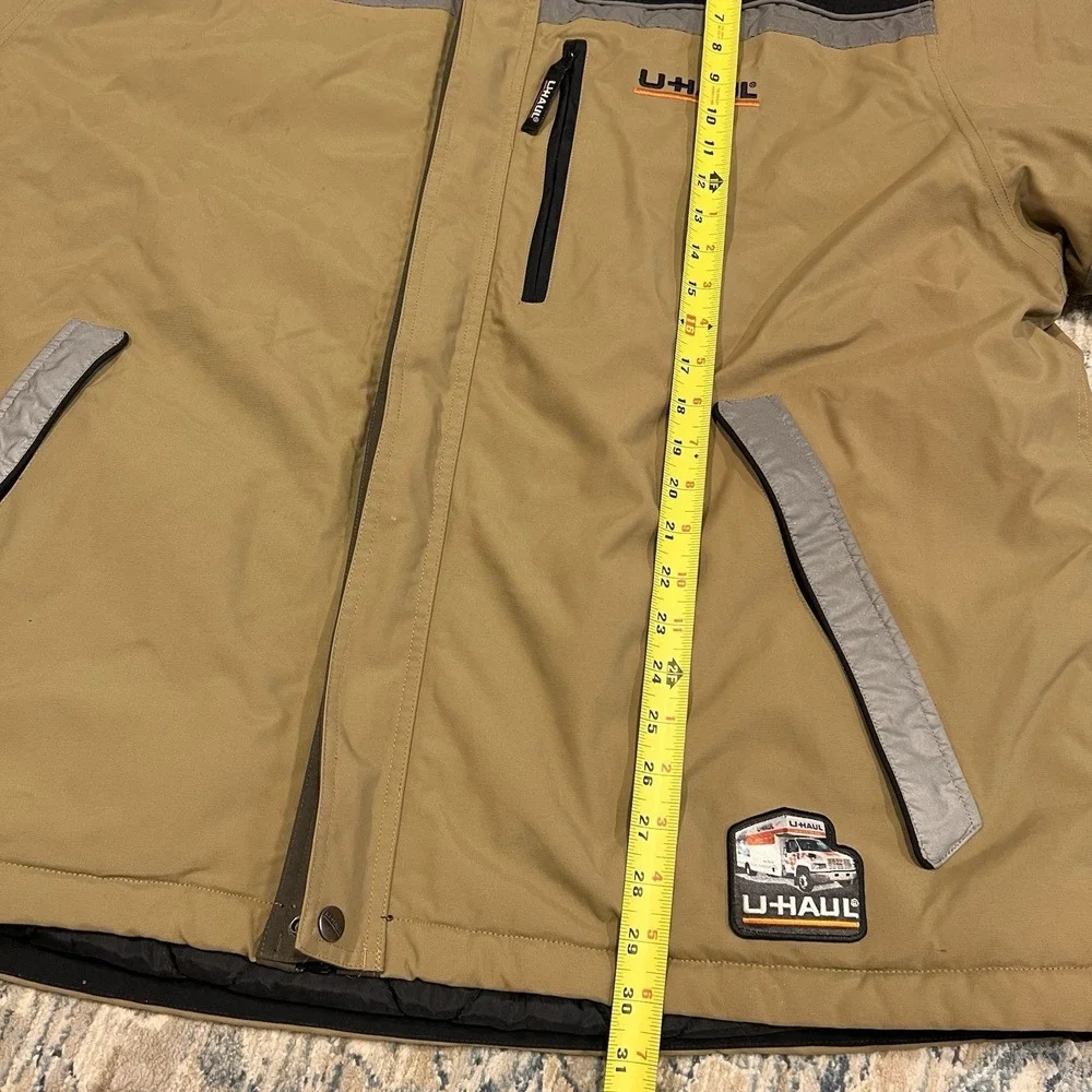 UHaul Men's Full Zip Jacket Coat Reflective Hooded Insulated 4XL Employee U-haul